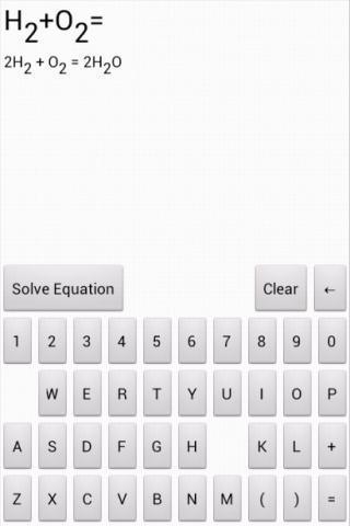 Chemical Equation Solver Free截图1