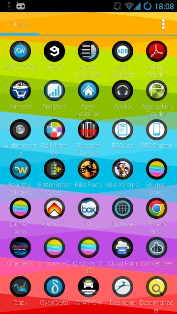 Blurred Circled Icons HD FREE截图6