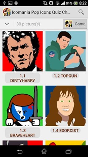 Icomania Pop Icons Quiz Cheats截图5