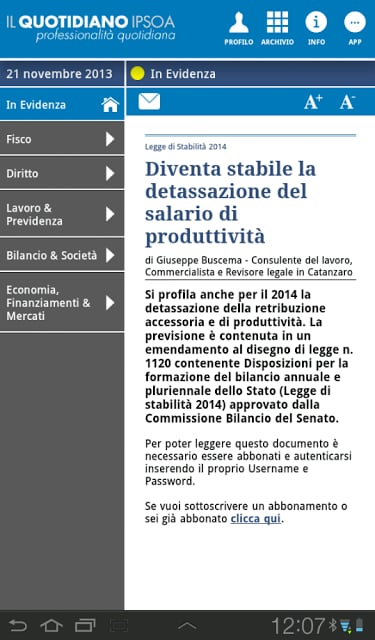 Notizie Quotidiano Ipsoa截图1
