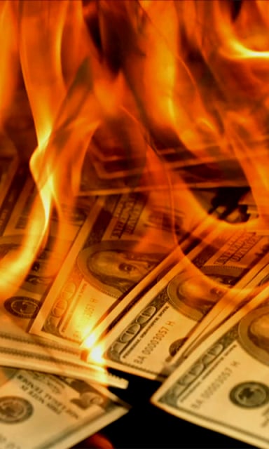 Dollars in Fire Live Wallpaper截图2