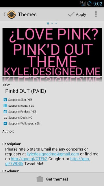 Pink'd OUT Icon THEME ★FREE★截图7