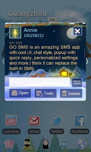 GO SMS Pro Mild Winter ThemeEX截图3