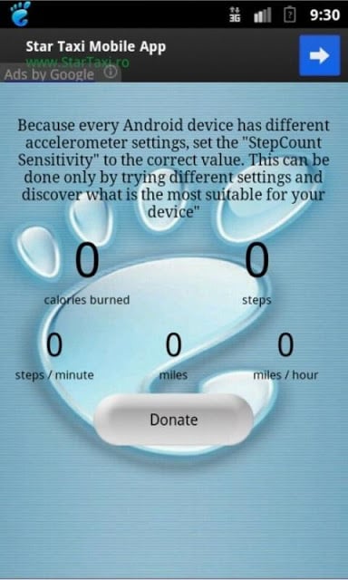 StepCounter Calorie Usage Free截图2