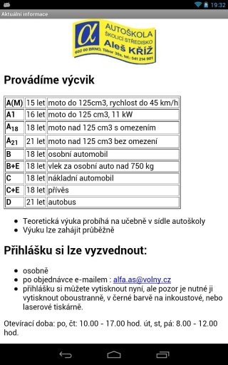 Autoškola ALFA Brno截图2