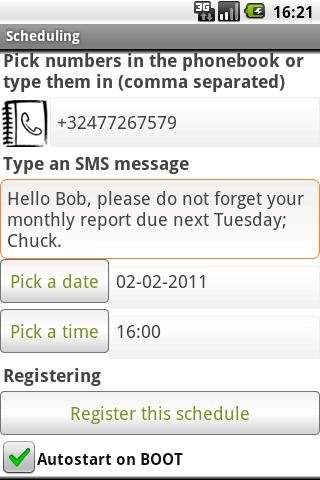 SMS Text Message Scheduling截图2