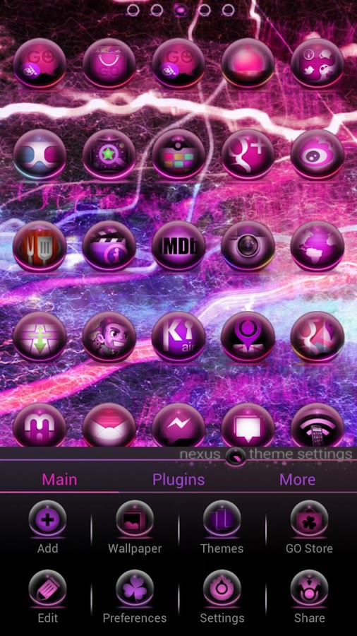 Pink Nexus Q GO Launcher Theme截图7