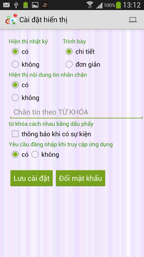 Chặn cuộc gọi v&agrave; SMS截图7