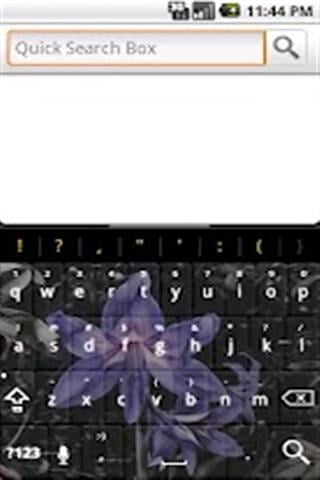 花朵键盘皮肤 Purple Flowers Keyboard Free截图3