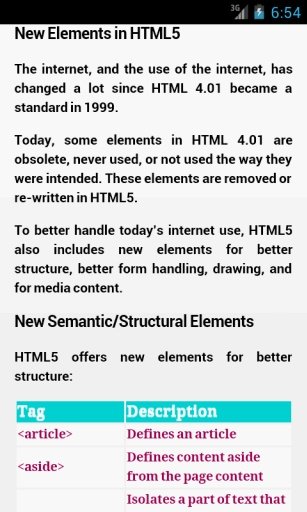 HTML5 Tutorial截图4