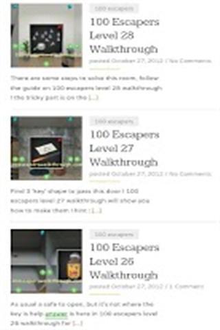 100 Escapers Guide截图1