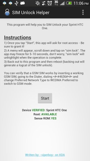 Sprint HTCOne SIMUnlock Helper截图2