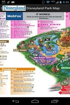 迪士尼乐园度假区地图截图