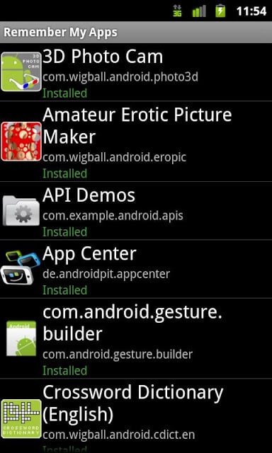 Remember My Apps (Demo)截图5