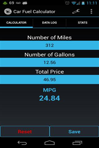汽车燃料计算器截图5