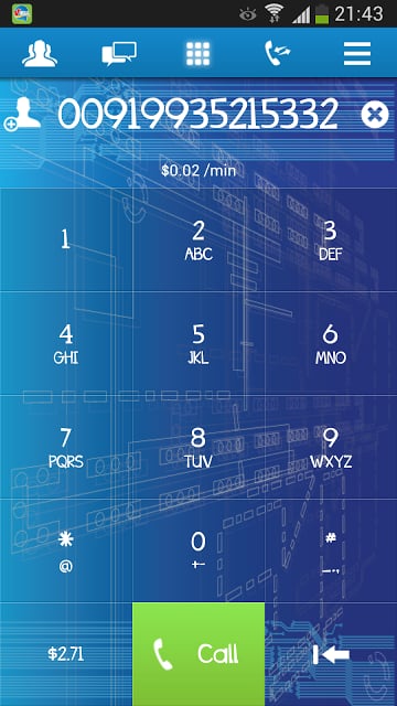 VCall:免费电话和消息截图1