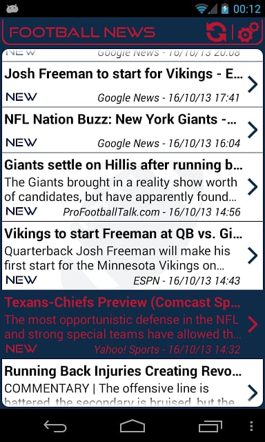 New York G. Football News截图3