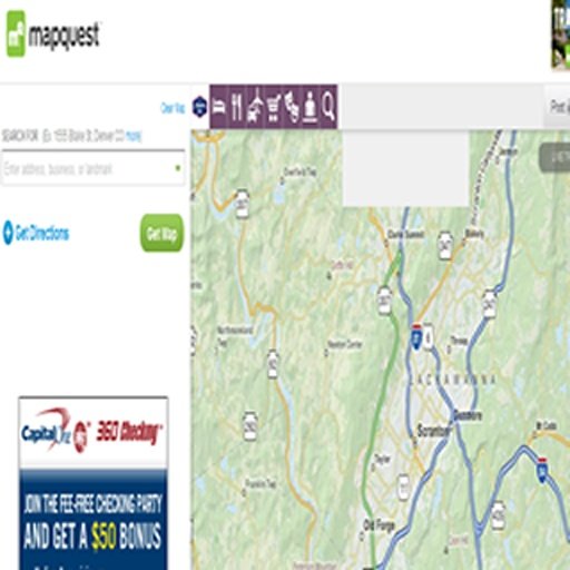 Mapquest Website App截图1
