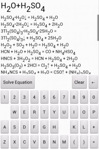 Chemical Equation Solver Free截图2