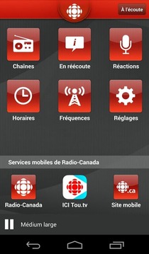Radio de Radio-Canada截图