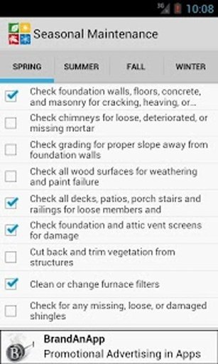 Seasonal Maintenance Checklist截图6