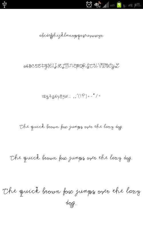 Pen Pack for FlipFont&reg; free截图8