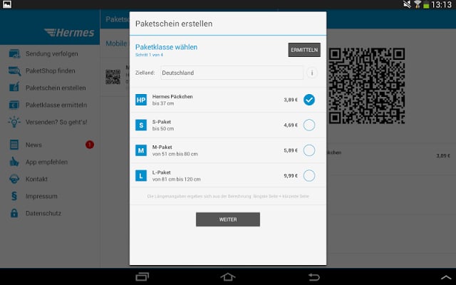 Hermes Paket Versand &amp; Empfang截图8