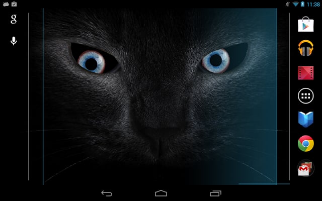 Black cat eyes live wallpaper截图6