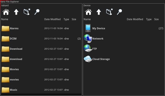 Nano File Explorer Lite截图1