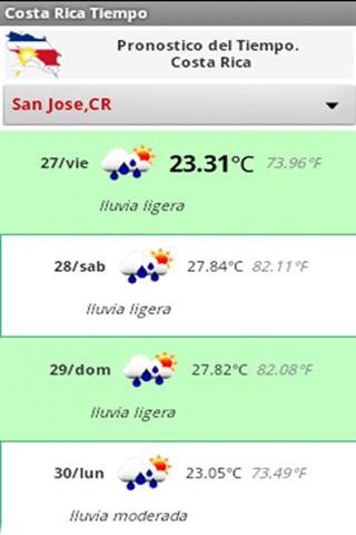 哥斯达黎加天气预报截图1