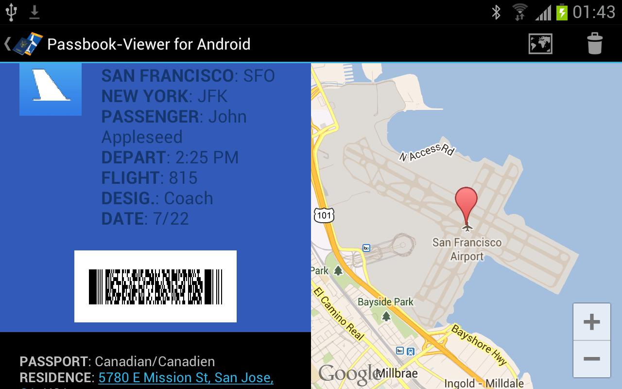 Passbook-Viewer for Android截图3