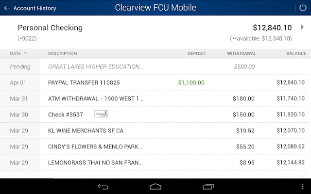 Clearview FCU Mobile截图1