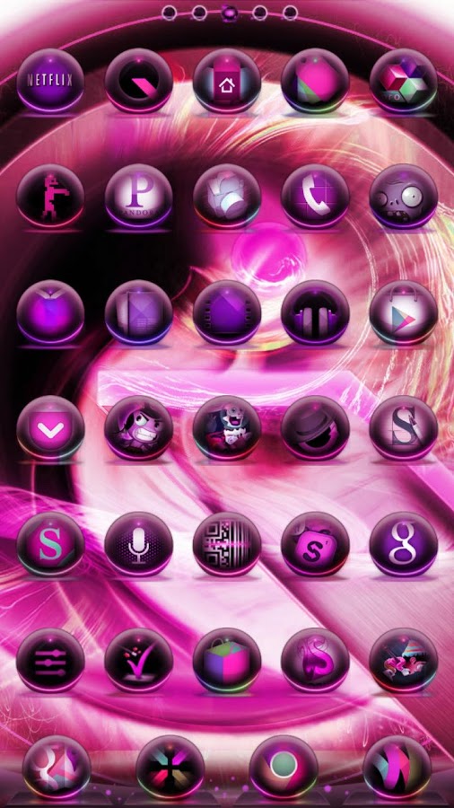 Pink Nexus Q GO Launcher Theme截图3
