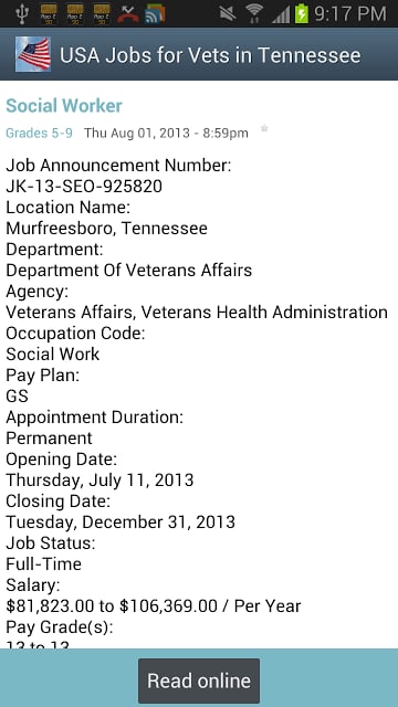 Tennessee USAJobs for Veterans截图5