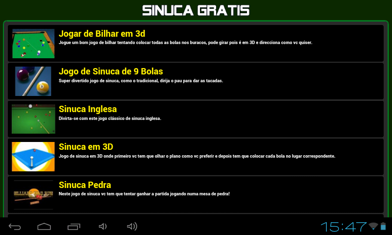 Jogos de sinuca gratis截图1