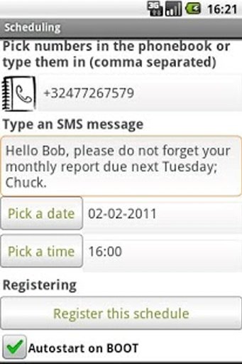 SMS Text Message Scheduling截图3