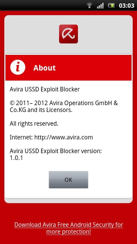 Avira USSD Exploit Blocker截图2