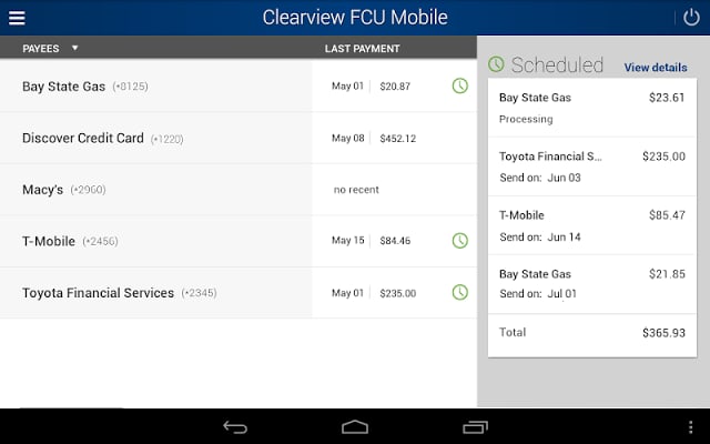 Clearview FCU Mobile截图11