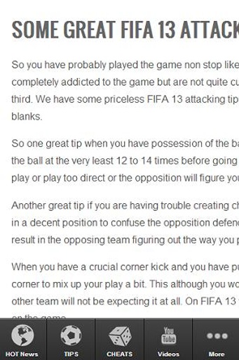 EA Sports FIFA 13 Tips Tricks截图5