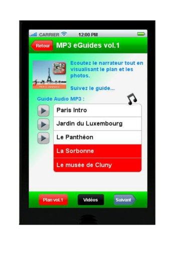 Guide Paris gratuit MP3 vid&eacute;os截图8