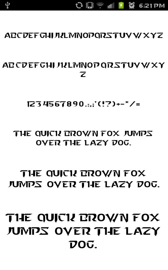 Tech Pack for FlipFont&reg; free截图1