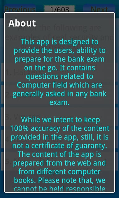 Bank Exam Question Guide截图1