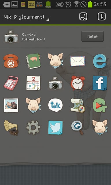 Nikki pigs go launcher theme截图2