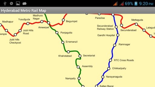 Hyderabad Metro Rail Map截图1