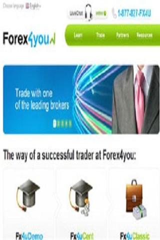 外汇交易应用 Forex4You Trading App截图1