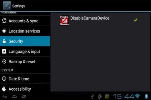 Disable Camera device ICS/JB截图1