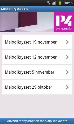 Gamla Melodikrysset i P4截图4