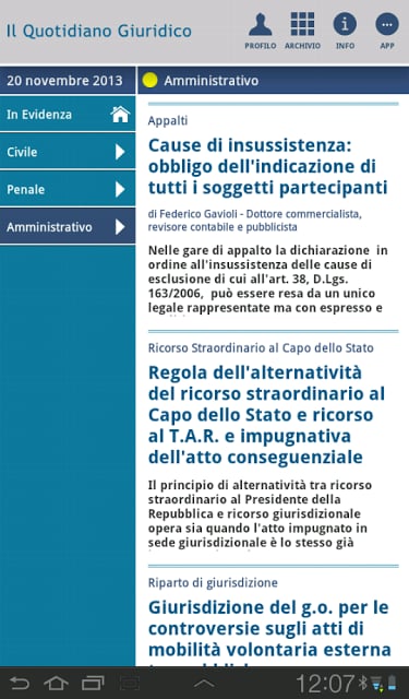 Notizie Quotidiano Giuridico截图5