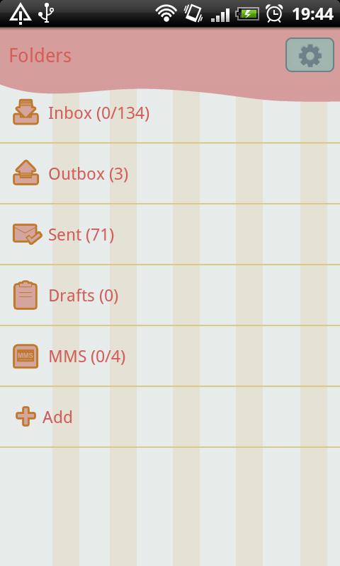 GO SMS Pro Sweet Paris Theme截图5