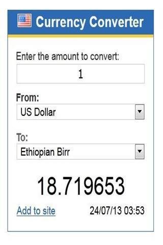 埃塞俄比亚的货币转换器截图3